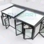 Automatic Pergola + Folding Glass System