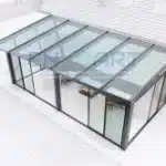 Fixed Glass Ceiling + Classic Sliding Glass System