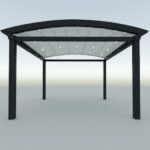 Radüslü 4 Ayak Otomatik Pergola