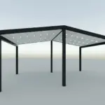 Beşik Çatı Otomatik Pergola