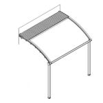 Radüslü 2 Ayaklı Otomatik Pergola